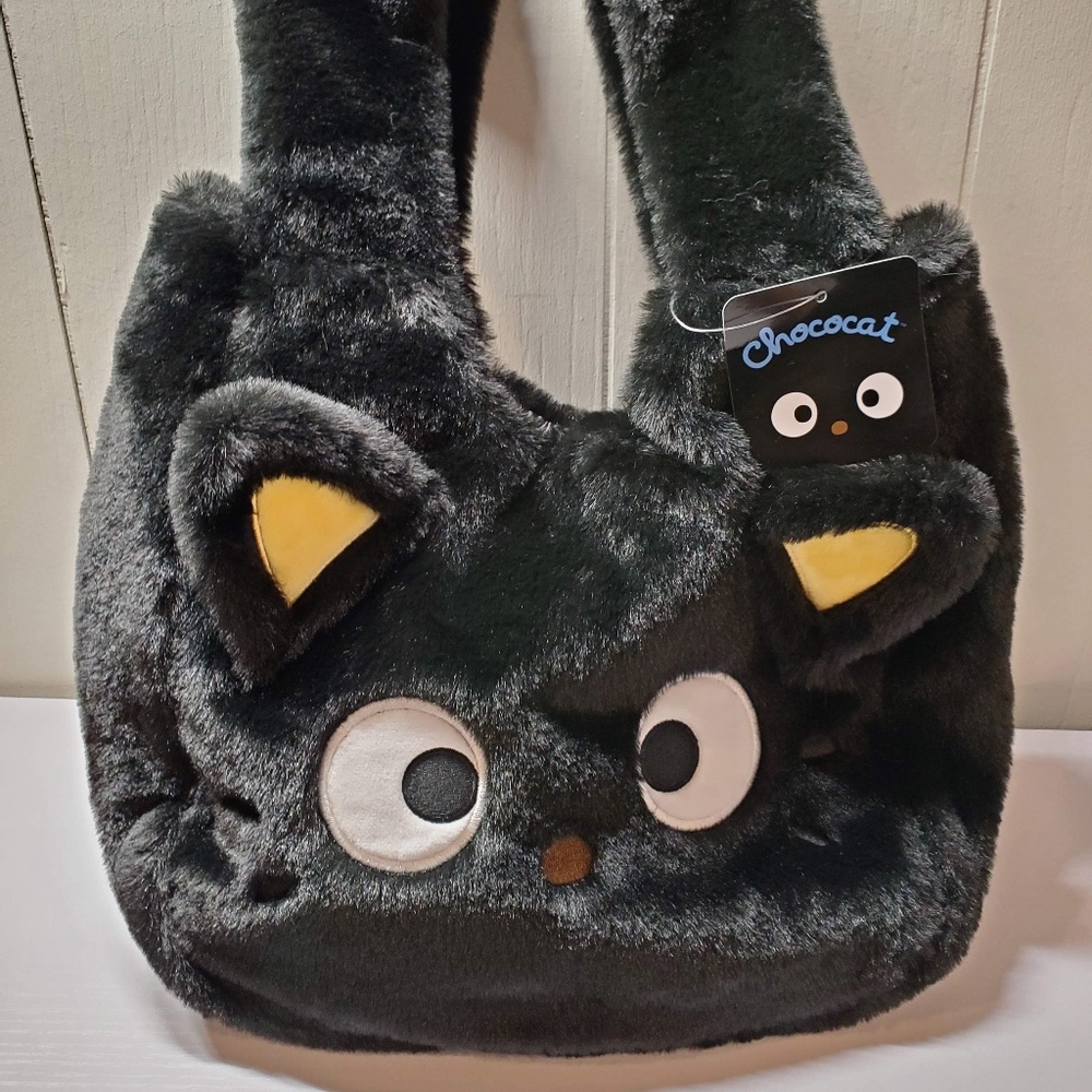 Sanrio Chococat Classic Plush Purse Shoulder Bag Tote Bag NEW WITH TAGS